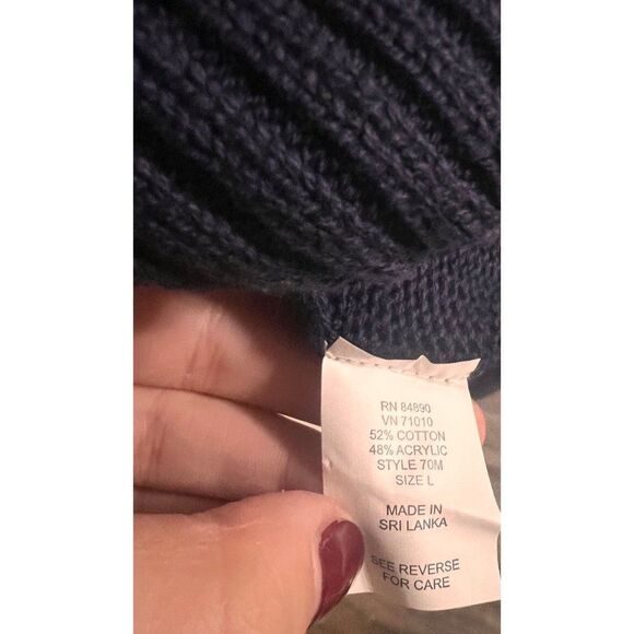 Stone creek knit sweater navy blue size large - Picture 5 of 7
